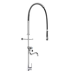 Combiné de prélavage monotrou avec mitigeur 5625 douchette à diffuseur antitartre avec robinet de puisage