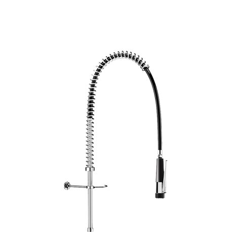 Combiné de prélavage 435620 douchette antitartre à picots avec colonne courte sans bec