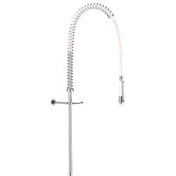 Combiné de prélavage 433020 douchette à diffuseur antitartre avec colonne longue sans bec