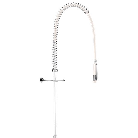 Combiné de prélavage 433020 douchette à diffuseur antitartre avec colonne longue sans bec