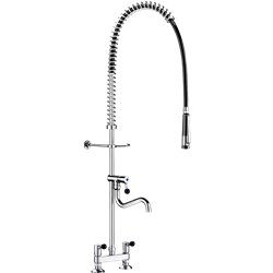 Combiné de prélavage 2 trous avec mélangeur 5633 douchette à diffuseur antitartre avec robinet de puisage