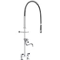 Combiné de prélavage 2 trous avec mélangeur 5633 douchette à diffuseur antitartre avec robinet de puisage