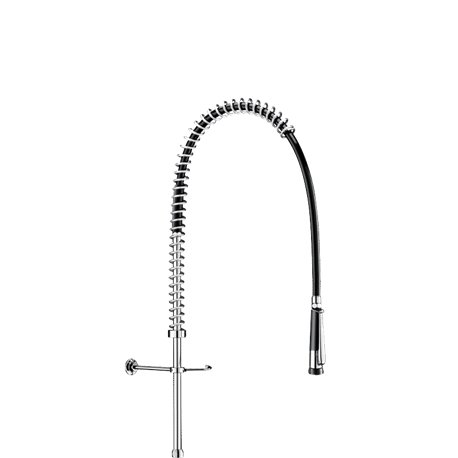 Combiné de prélavage 433620 douchette à diffuseur antitartre avec colonne courte sans bec