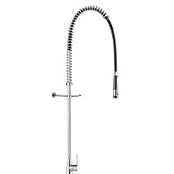 Combiné de prélavage monotrou avec mitigeur 5626 douchette à diffuseur antitartre sans robinet de puisage
