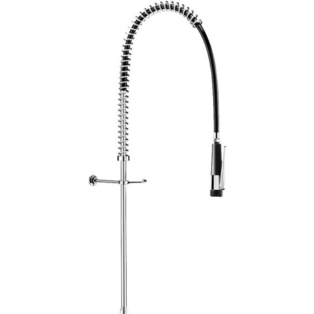 Combiné de prélavage 435720 douchette antitartre à picots avec colonne longue sans bec