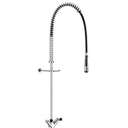 Combiné de prélavage monotrou avec mélangeur 5630 douchette à diffuseur antitartre sans robinet de puisage