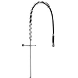 Combiné de prélavage 433720 douchette à diffuseur antitartre avec colonne longue sans bec