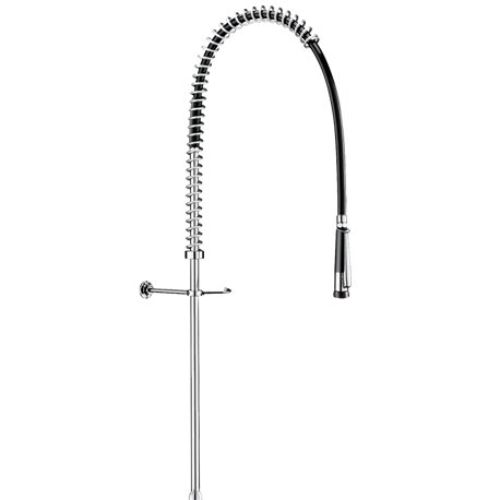 Combiné de prélavage 433720 douchette à diffuseur antitartre avec colonne longue sans bec