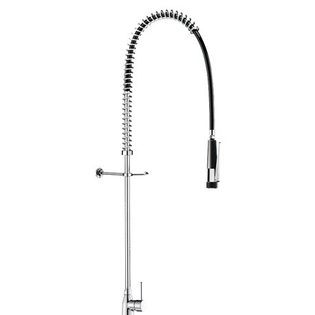 Combiné de prélavage monotrou avec mitigeur 5826 douchette antitartre à picots sans robinet de puisage