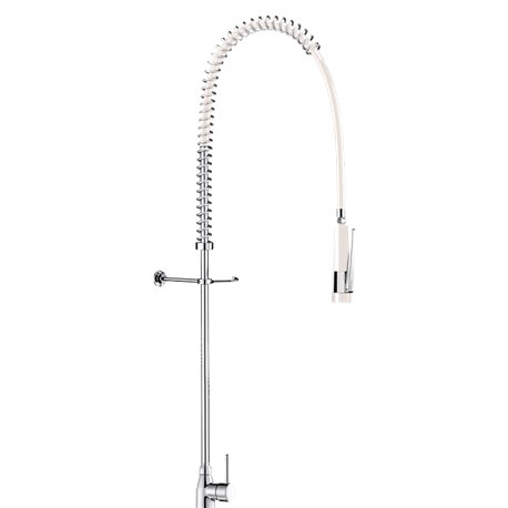 Combiné de prélavage monotrou avec mitigeur 6893 douchette antitartre à picots sans robinet de puisage