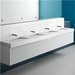 Robinet temporisé 741550 Temposoft 2 mural, L. 150 mm