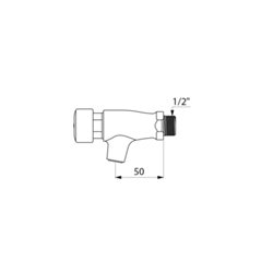 Robinet temporisé Tempostop 746001 M1/2" et système AB 