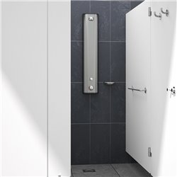 Securitherm 792305 pomme fixe , alim. Haute avec porte-savon