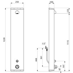 Securitherm 792313 alim. Cachée sans porte-savon