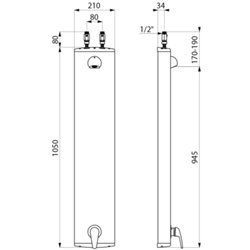 Panneau de douche 791300 pomme fixe 