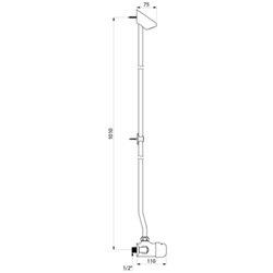 Tempomix 790008 2 raccords équerre entraxe 150 mm