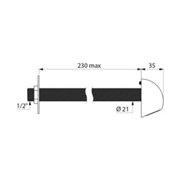 Round 709200 pour cloison 230 mm