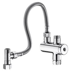 Mitigeur d'eau mitigée 732230 corps poli chromé arrivée EC F3/8"- M3/8" avec kit de connexion