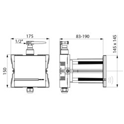 Tempomatic 4 430PBOX+430016 inox poli brillant alim. Par piles