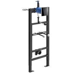 Bâti-support Tempofix 3 543006+430036 version piles plaque Tempomatic 4 noire, urinoir Ø 35 mm