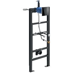 Bâti-support Tempofix 3 543000D+430030 version secteur plaque Tempomatic 4 noire, urinoir à flexible 1/2''