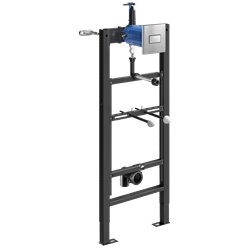 Bâti-support Tempofix 3 543006+778707 temporisation 7 sec pour urinoir Ø 35 mm, plaque Tempoflux