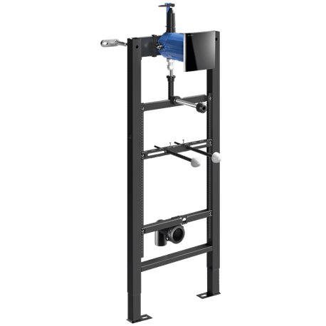 Bâti-support Tempofix 3 543000+430030 version secteur plaque Tempomatic 4 noire, urinoir Ø 35 mm