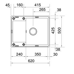 Maris Fragranit+ MRG 611-62 914604 Noir mat 