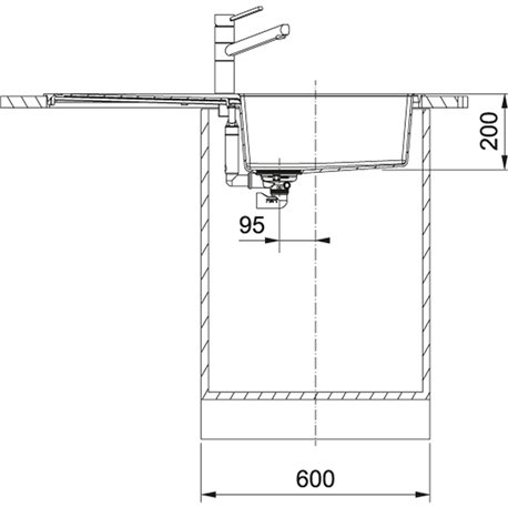 Franke Tectonite Spüle Sirius 2 – 100x50x20 Cm, Carbon-Optik, Für 80cm Unterschrank