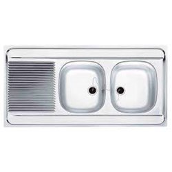 Man/Mal 721-1200 010372 Inox 1200x600 mm 2 cuves