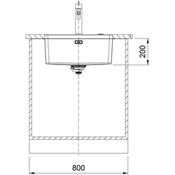 Mythos Inox MYX 110-55 902717 Vidage automatique 590x440 mm