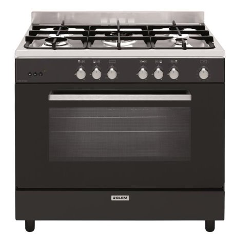 Piano de cuisson Four gaz GE960CMBK2 noir gaz