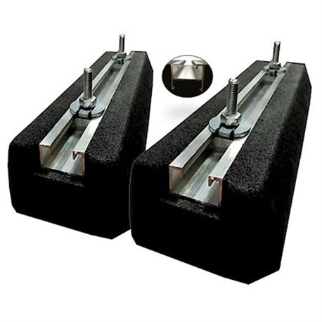 Paire support sol Rubber EID 400 AS400PMBFP 300 kg de charge/ paire