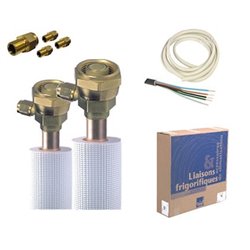 Liaison + Câble + Condensat + Coupleurs rapides 03KPS1438 kit complet tiré au vide, 1/4-3/8 3 m.