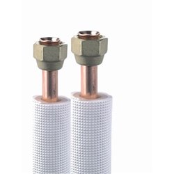 Liaison frigorifique Bi-tubes isolée Flare 09FS1412M1 Isolant Blanc BLs2d0 (M1), 1/4-1/2 9 m.