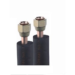 Liaison frigorifique Bi-tubes isolée Flare 06FK1438 Isolant Noir BLs2d0 (M1), 1/4-3/8 6 m.