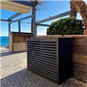 Habillage groupe extérieur cache-clim cacheclim-alu-S-Anthracite Alu Anthracite Taille S