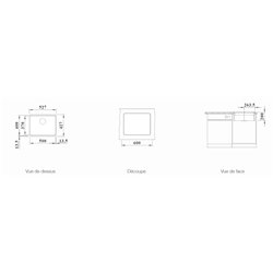 Evier Etagon 500-F 526349 Noir 