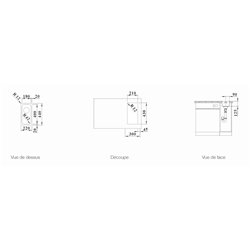 Evier Solis 180-IF 526114 Manuel 440x180 mm