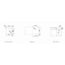Evier Solis 400-IF/A 526119 Automatique 400x500 mm