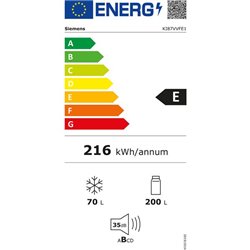Réfrigérateur KI87VVFE1 270 Litres combiné