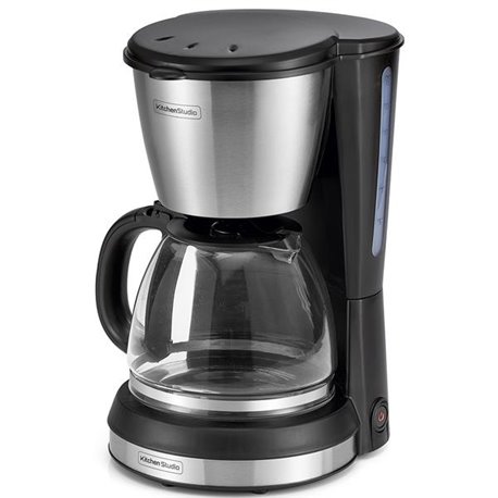 Cafetière 12-15 tasses KSMD250 à filtre inox brossé et noir