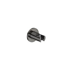 Support de douchette A5B1350CN0 Round fixe Titanium Black