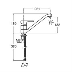L20 A5A8709C0F H 132 mm bec fondu
