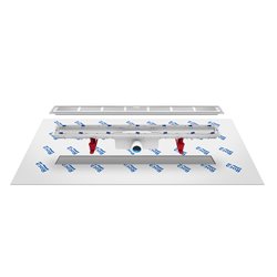 Caniveau In-Drain Channel A276089000 avec tissu géotextile d'étanchéité 650x50 mm
