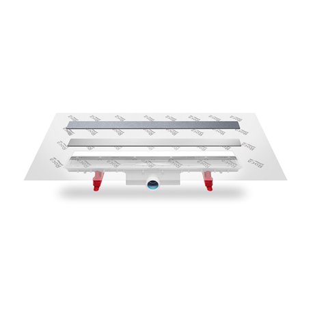 Caniveau In-Drain X3 à carreler A276131000 avec tissu géotextile d'étanchéité 950x50 mm