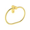 Porte-serviettes anneau mural T4503A2 Or Brossé Design Rond
