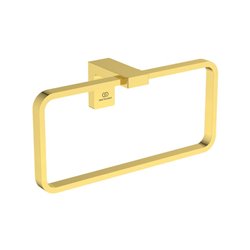 Porte-serviettes anneau mural T4502A2 Or Brossé Design Carré