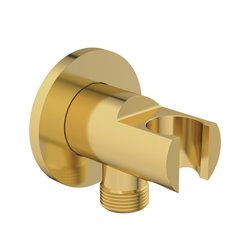 Support et sortie douchette BC807A2 Or Brossé Design Rond