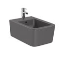 Bidet suspendu Inspira Square A357535640 Onyx 1 trou percé, 2 trous préperçés